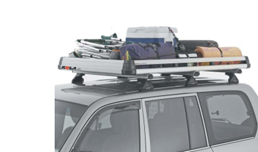 alloy luggage tray